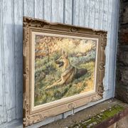 Painting of a German Shepherd