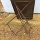 Folding iron garden table