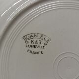 Set of 4 flat plates small flowers