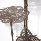 Old bronze harness 3 levels, bronze plant holder, butterfly patterns, planter, patio