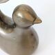 Candle holder or bird soliflore in brass, mid-century design from the 1960s.