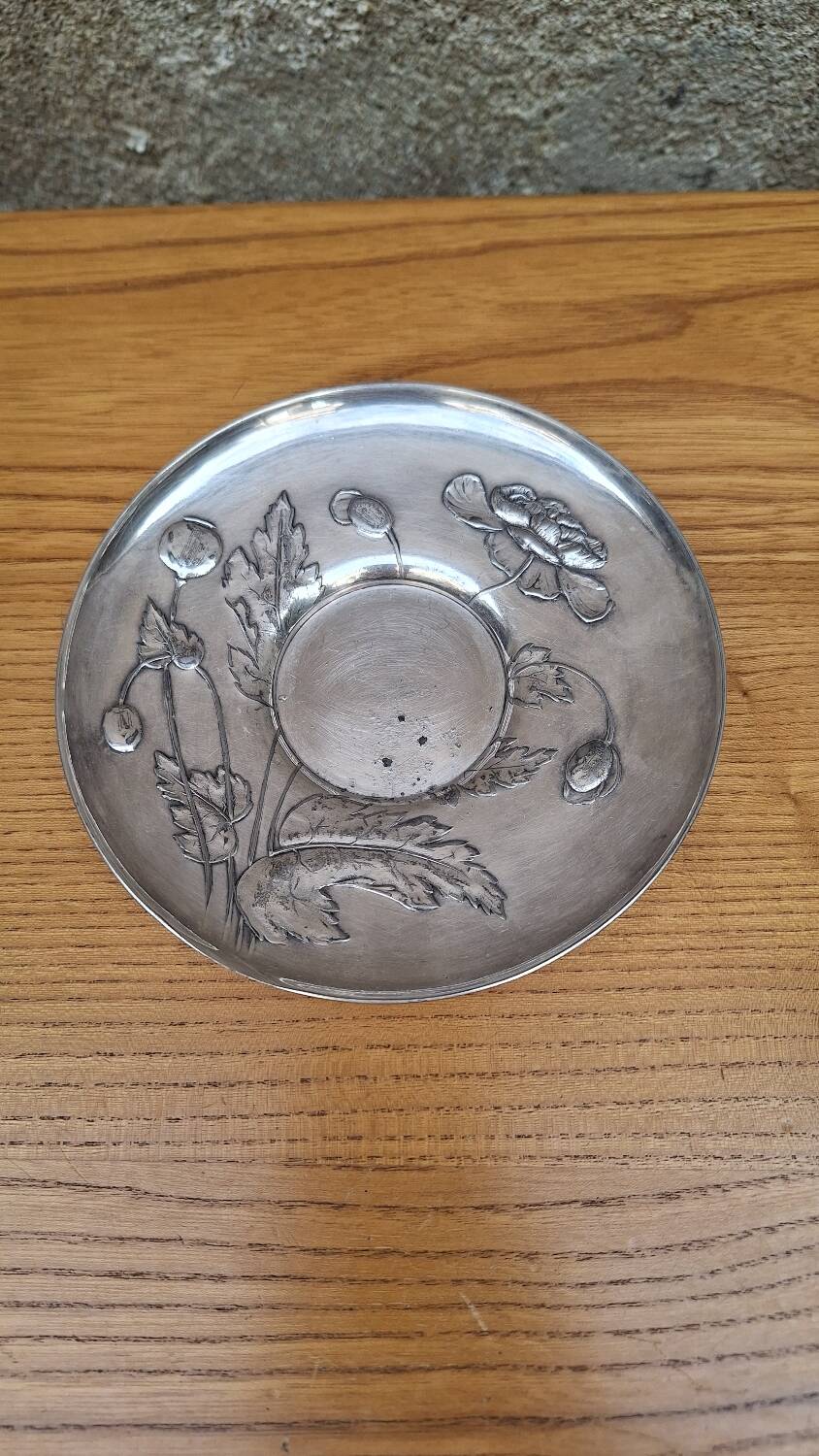 Christofle Gallia silver plated cup and saucer