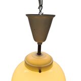 Mid Century Vintage Glass Pendant Lamp, 1950s