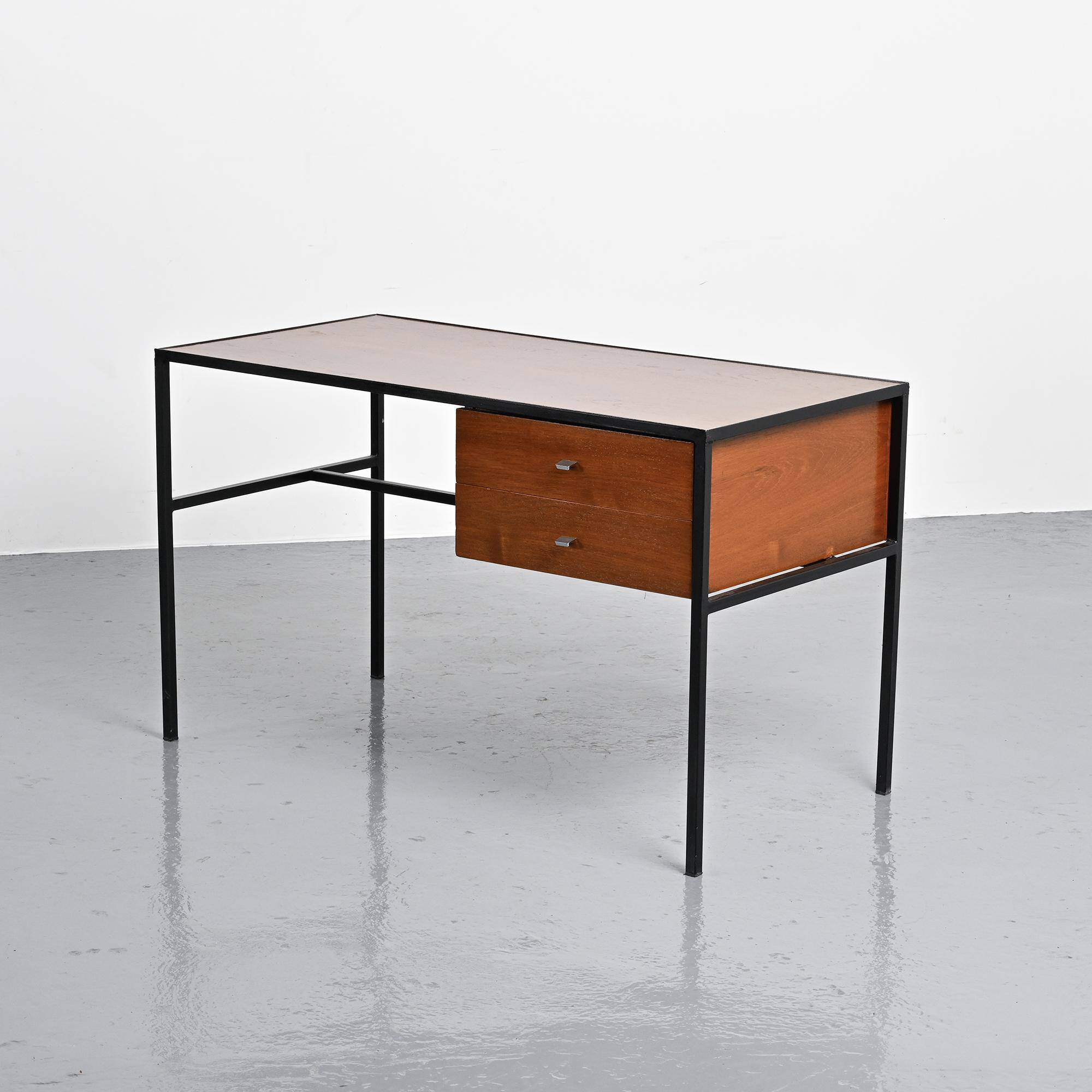 Metal and laminate desk, Meurop, 1960s
