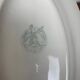 Small Ramekin Moulins des loups, orchies pattern yellow tablecloth, 1950