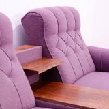 Ensemble de salon vintage bloc de l'Est, Tchécoslovaquie, 1980