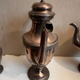 WMF antique silver-plated tea and coffee service AS Alpacca + tray – deb