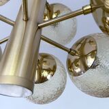 Large Vintage Bubble Glass Pendant Light