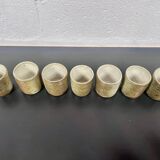 Pyrité stoneware dinner service, La Borne, 1970s