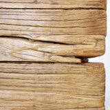 Large dining table wooden doors top mounted on black handles