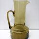 Carafe vintage en verre bullé, soufflé