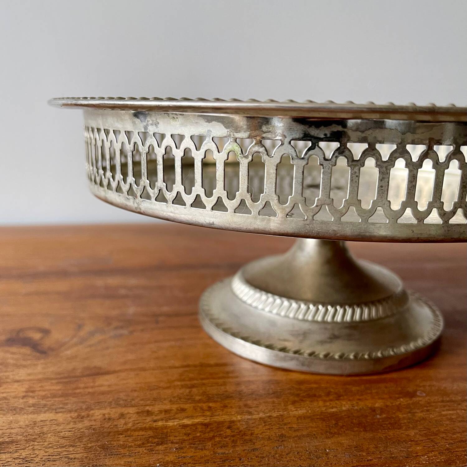 Silver-plated fruit bowl