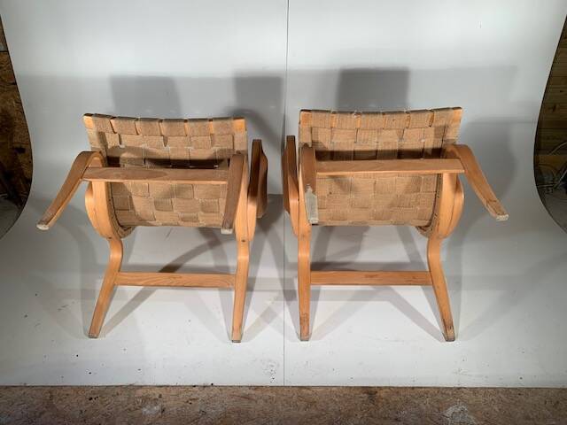 2 Eva model armchair by Bruno Mathsson for Dux (1974)