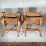 2 Eva model armchair by Bruno Mathsson for Dux (1974)