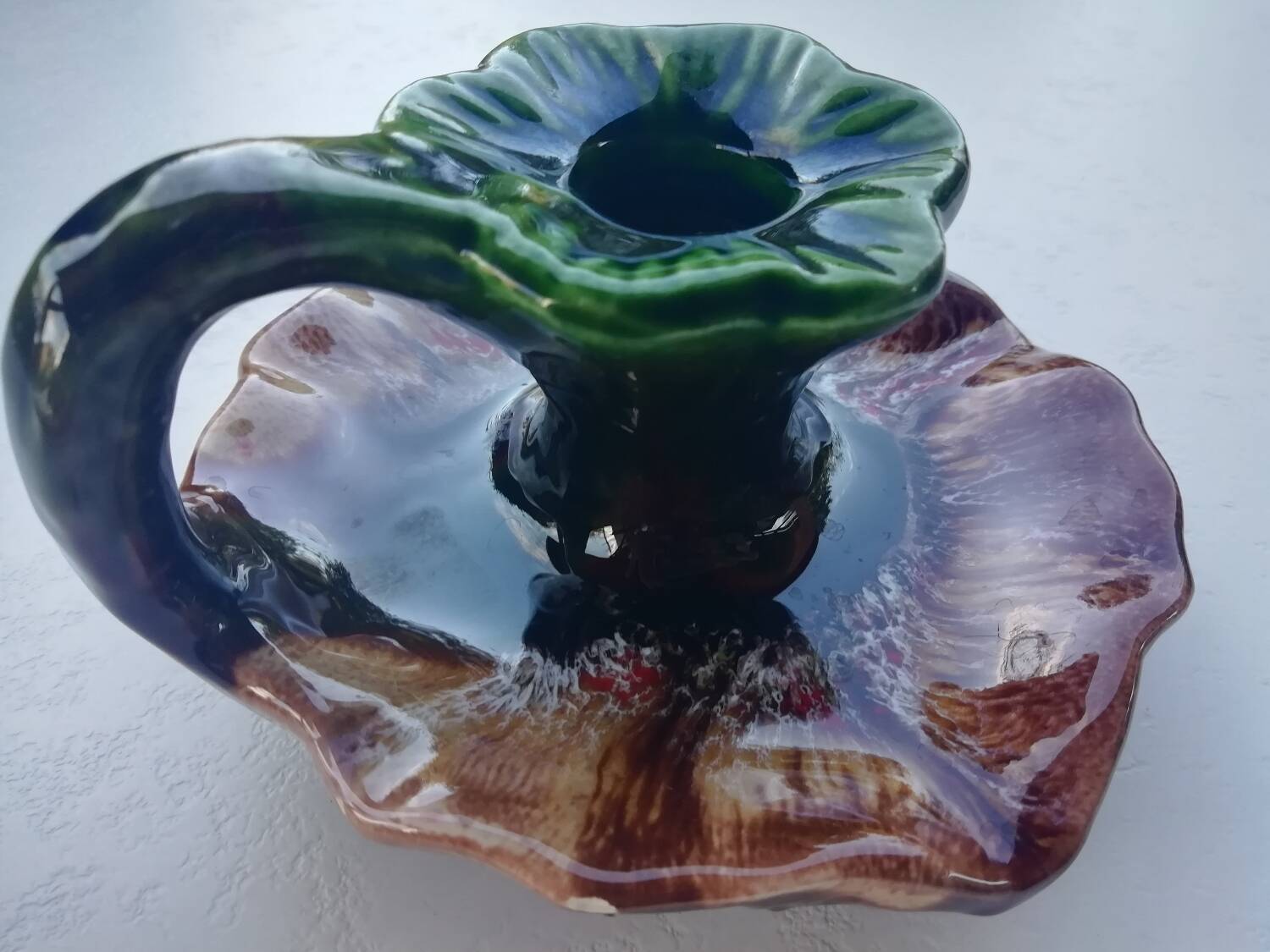 Vallauris style candle holder