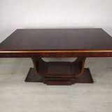 Rosewood art deco cradle table