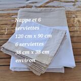 Tablecloth and napkins