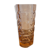 60's amber vase