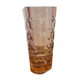 60's amber vase
