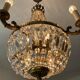Balloon chandelier in bronze and grapevines 8 lamps