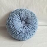 Round cushion velvet pleated