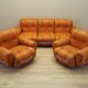 Orange sofa, Space Age design, 1960s, production: Italy