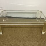 Lucite coffee table by David Lange, 1970