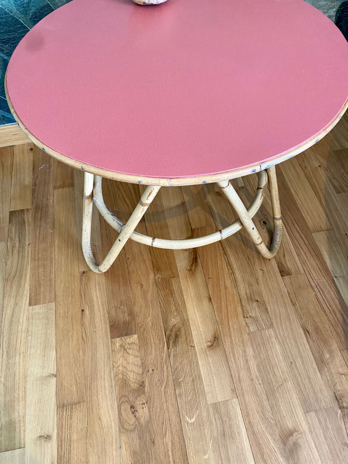 Rattan, bamboo, vintage coffee table