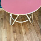 Rattan, bamboo, vintage coffee table