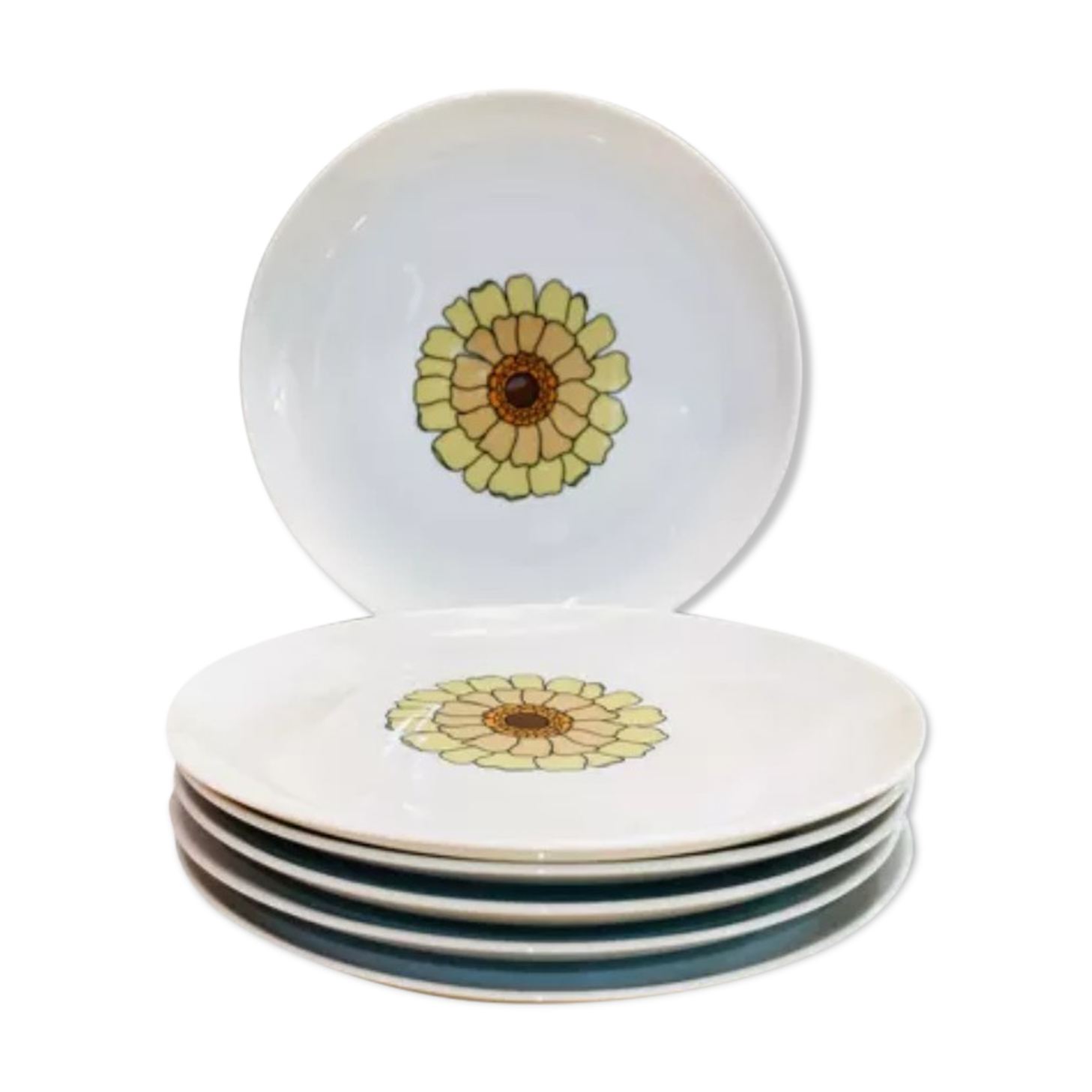 7 porcelain plates 70s bavaria