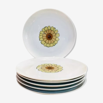 7 assiettes porcelaine années 70 bavaria