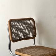 Chaise Cesca par Marcel Breuer en chrome et bois, 1970