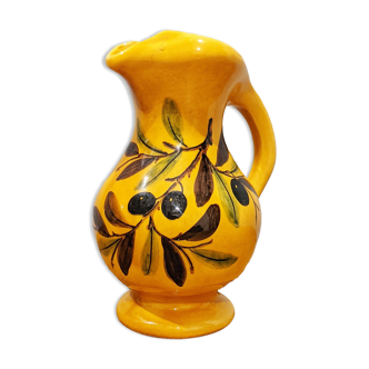 Provencal pitcher signed Vallauris