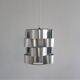 Aluminum pendant lamp by Max Sauze, France 1970's