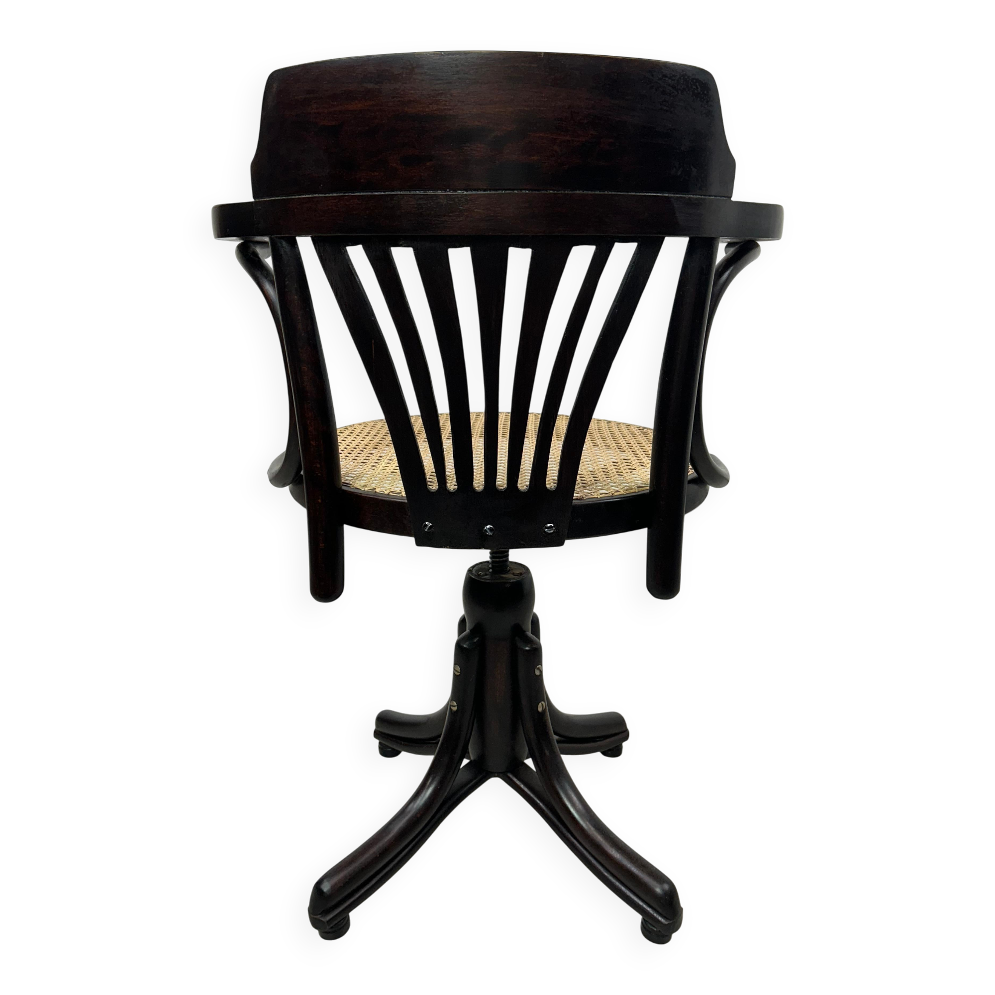 Swivel office chair in Jugendstil by Thonet