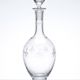 Antique crystal decanter from Nancy, engraved, circa 1920-1930.