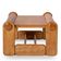 Table basse en bois avec un design géométrique
