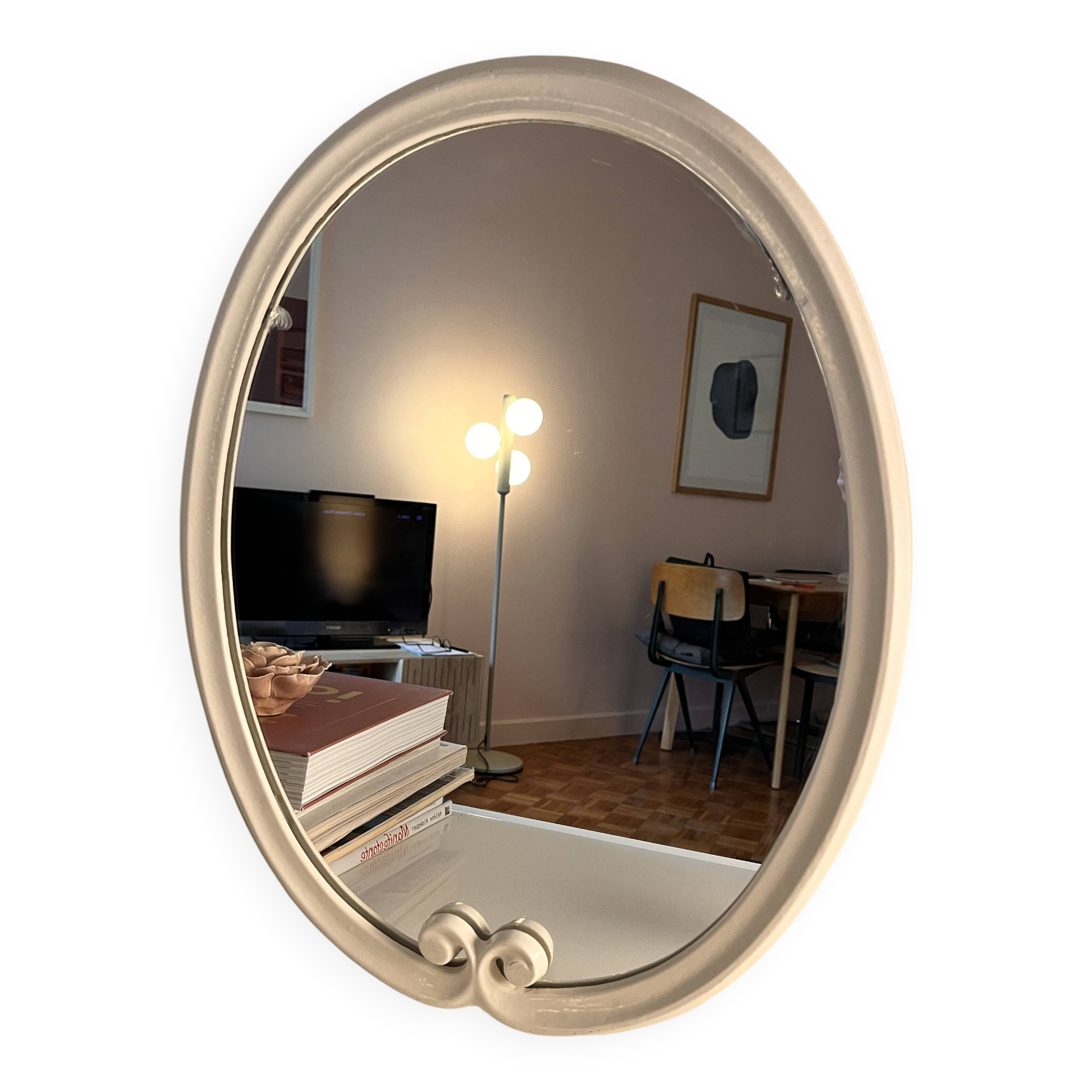 Cast iron mirror