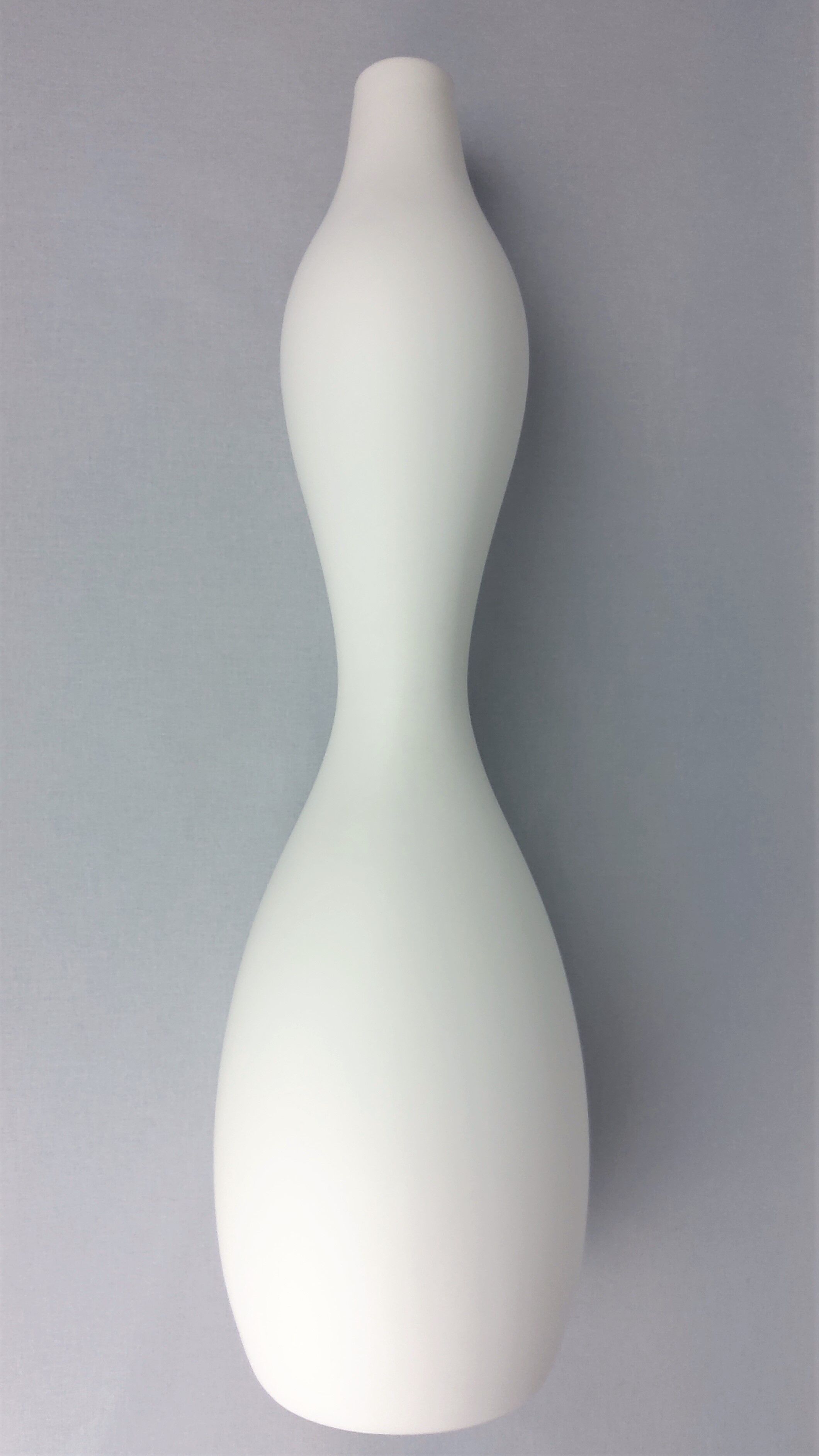 1990 ceramic white vase