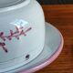 Vintage Ceramic Cheese Dome – Floral Branch Decor