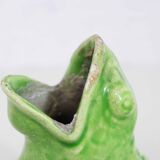 Vase "frog" in dabbling Sarreguemines