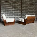 Ensemble canapé, fauteuil vintage 1970