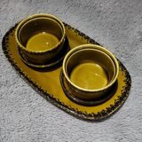 Authentic old vintage oyster set signed Gien France