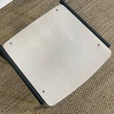 Pair of gijs van der sluis chairs white wood grey legs netherlands 1970s