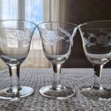 Small stemmed glasses