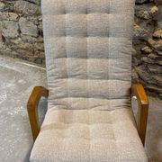 Pair of armchairs by Jan Vaněk, 1940s, fully restored, Czechoslovakia