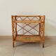 Bamboo and rattan shelf side table by Audoux and Minnet 1950s