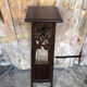 High table silver mahogany carved vintage