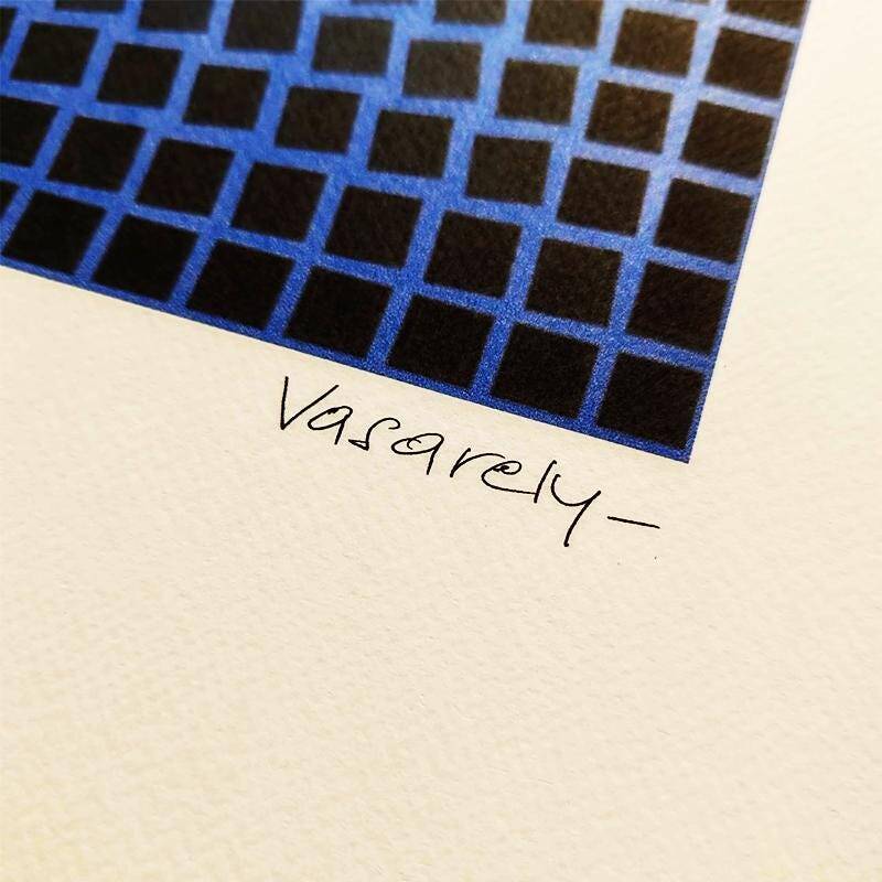 Lithographie de Victor Vasarely, édition limitée numérotée, années 1970