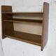 1950 wall shelf solid oak invisible fixings